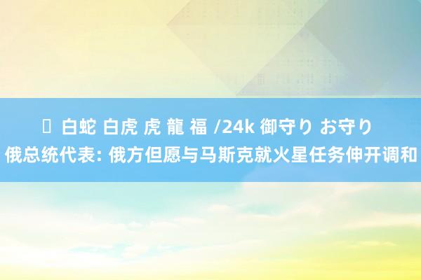 ✨白蛇 白虎 虎 龍 福 /24k 御守り お守り 俄总统代表: 俄方但愿与马斯克就火星任务伸开调和