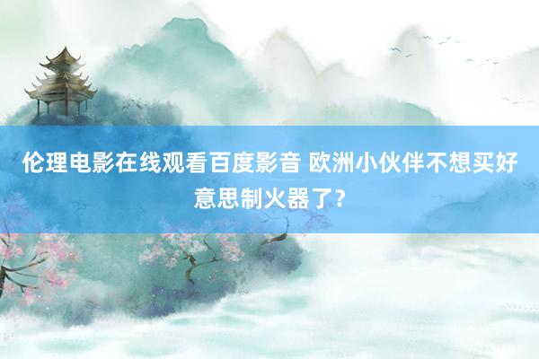 伦理电影在线观看百度影音 欧洲小伙伴不想买好意思制火器了？