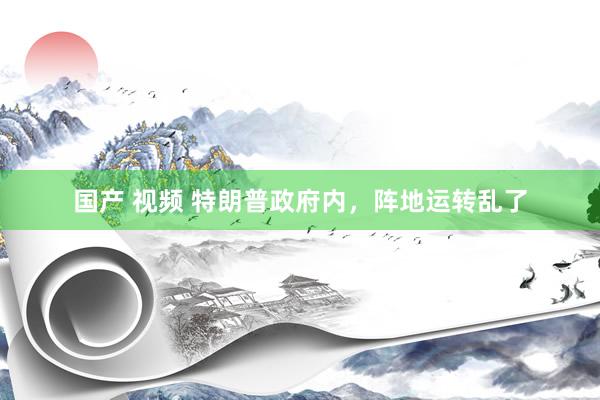 国产 视频 特朗普政府内，阵地运转乱了